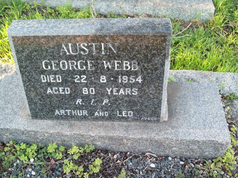 WEBB Austin George -1954
