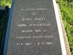 WOLFF Myra nee FEAVERYEAR 1887-1966