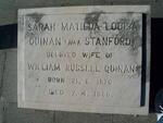 QUINAN Sarah Matilda Louisa nee STANFORD 1876-1966