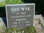 WYK Christo, van 1941-1988