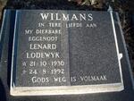 WILMANS Lenard Lodewyk 1930-1992