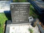 WET Anna Sophia, de 1915-1995