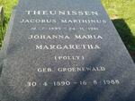 THEUNISSEN Jacobus Marthinus 1895-1981 & Johanna Maria Margaretha GROENEWALD 1890-1988