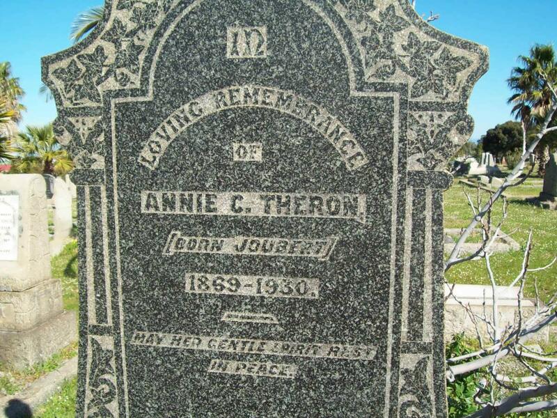 THERON Annie C. nee JOUBERT 1869-1930