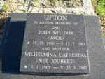 UPTON John William 1900-1983 & Wilhelmina Catherina JOUBERT 1905-1983