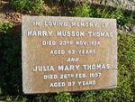 THOMAS Harry Musson -1954 & Julia Mary -1957