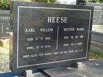 HEESE Karl Willem 1910-1974 & Hester Maria 1911-1992