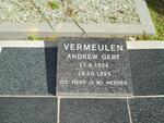 VERMEULEN Andrew Gert 1924-1996