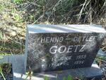 GOETZ Henno-Detlef 1959-1996