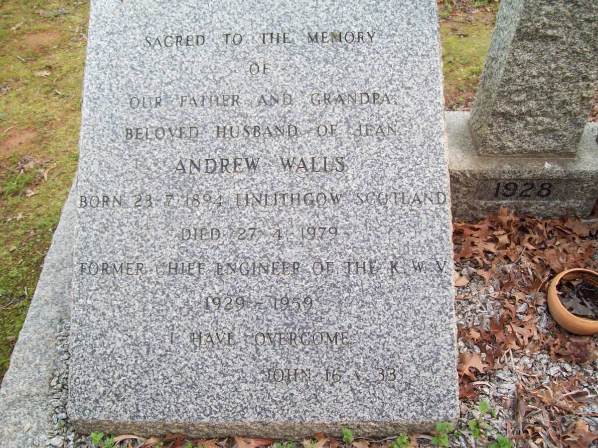 WALLS Andrew 1894-1979