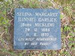 GARLICK Selina Margaret nee MICKLEM 1885-1970