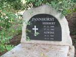 PANNHORST Herbert 1909-1983 & Alwie 1909-1996