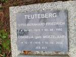 TEUTEBERG Otto Bernhard Friedrich 1915-1992 & Cornelia MOEZELAAR 1919-2004