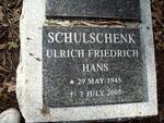 SCHULSCHENK Ulrich Friederich Hans 1945-2005