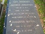HEERDEN Jacobus Johannes, van 1899-1985 & Johanna Maria 1909-1986