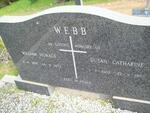 WEBB William Horace 1897-1972 & Susan Catharine 1902-1970