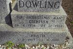 DOWLING Hentie 1923-1997 & Christa 1926-1983