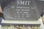 SMIT B.F. 1901-1981