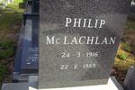 McLACHLAN Philip 1916-1983