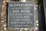 RUPPERSBERG Karl Reinke 1959-1994