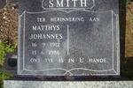 SMITH Matthys Johannes 1912-1986