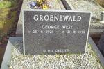 GROENEWALD George West 1921-1992