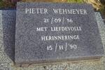 WEHMEYER Pieter 1956-1990