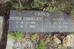 CROUS Pieter Cornelius 1912-1992 & Agatha 1915-1996