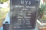 UYS Jacobus Johannes 1913-1992 & Anna Debora DE KOCK 1915-2008