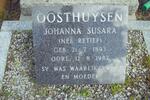 OOSTHUYSEN Johanna Susara nee RETIEF 1893-1982