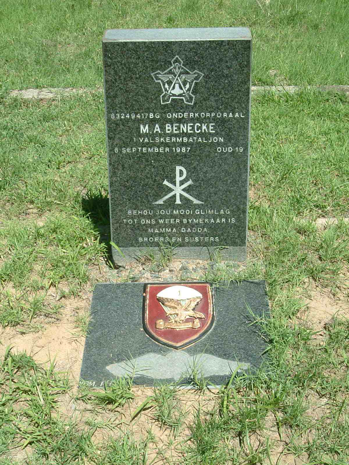 BENECKE M. A. -1987