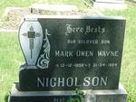 NICHOLSON Mark Owen Wayne 1959-1984