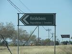 1. Turn-off to Keidebees Cemetery on the road from Upington to Olifantshoek.