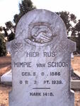 SCHOOR Mimpie, van  1886-1939