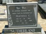 SUTHERLAND Matthys C. 1907-1990