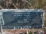 HEYNS Elizabeth A.H. 1874-1924