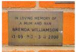 WILLIAMSON Brenda 1913-2000