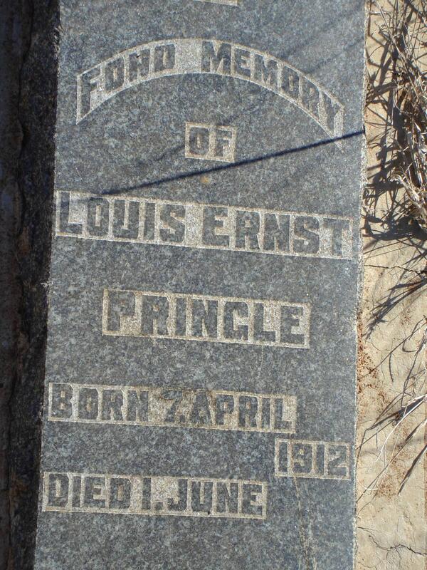 PRINGLE Louis Ernst 1912-1912