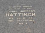 HATTINGH Josiah Joubert 1910-1983