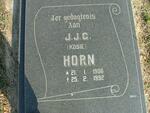 HORN J.J.C. 1906-1992