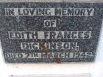 DICKENSON Edith Frances -1942