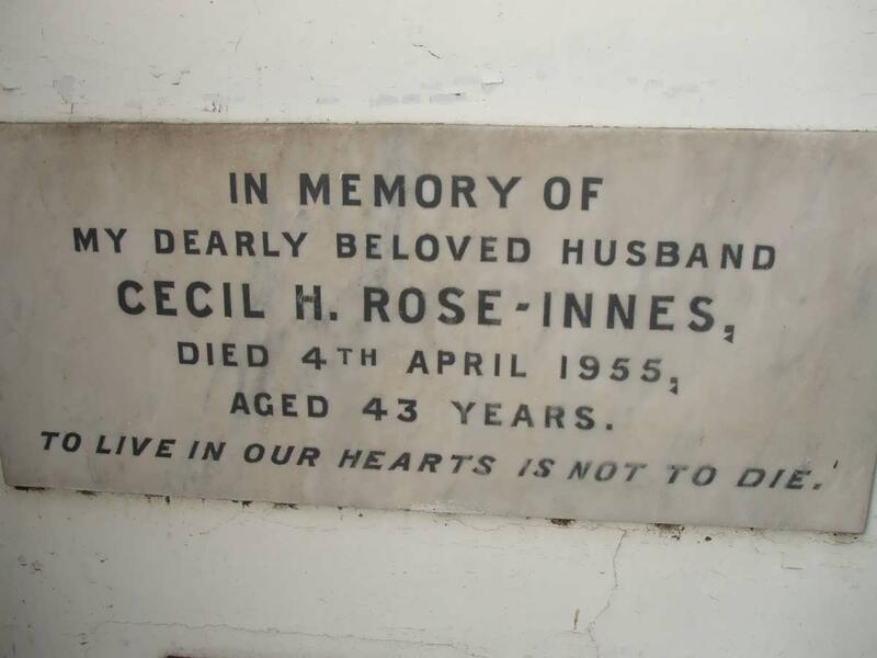 INNES Cecil H., ROSE -1955