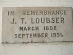LOUBSER J.T. 1892-1951