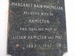 MACMILLAN Margaret Bain 1883-1952