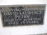 PETRIE David Laurence -1956
