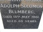BLUMBERG Adolph Solomon -1961