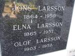 LARSON Jons 1864-1950 :: LARSON Edna 1865-1957 :: LARSON Olof 1903-1952
