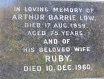 LOW Arthur Barrie -1959 & Ruby -1960