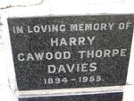 DAVIES Cawood Thorpe 1894-1955