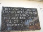 PERRY Francis Beldon -1959 & Alice J. -1972